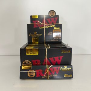 RAW Classic King Size Slim + Tips Black